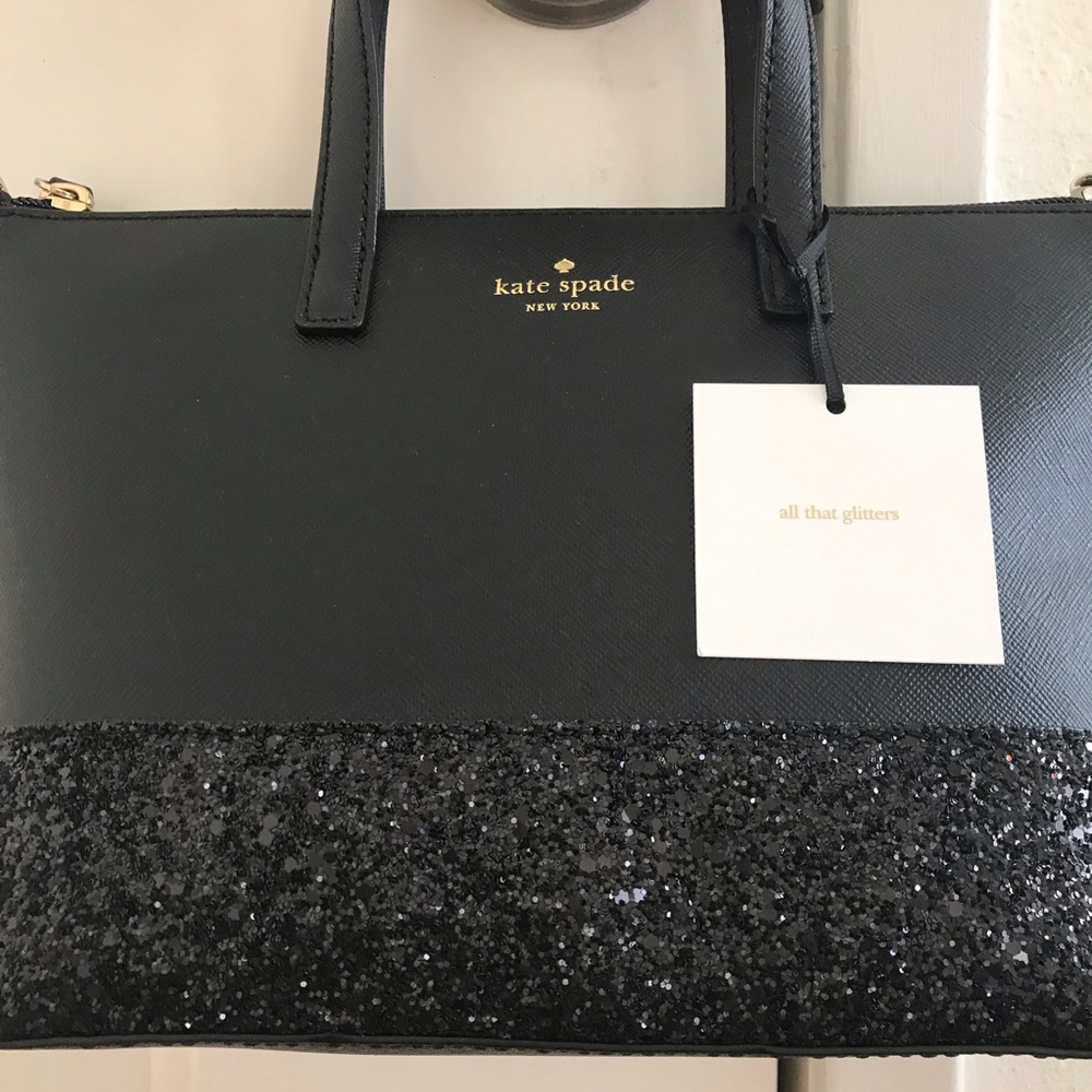 Kate spade Greta Court Ina black bottom glitter - Picture 2 of 7